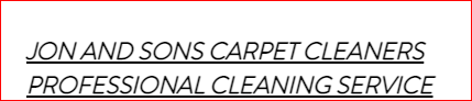 JON AND SONS CARPET CLEANERS